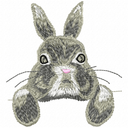Rabbits Embroidery Design 5